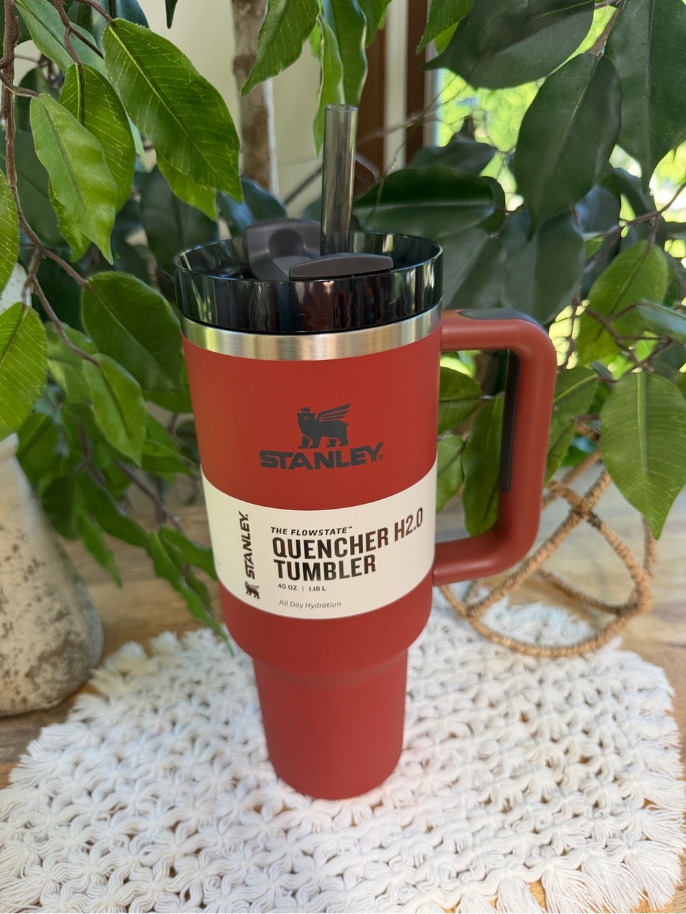 Stanley Rust Quencher H2.0 40oz Tumbler with Handle and Straw